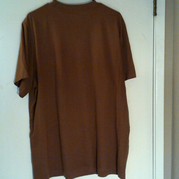 NIKE SPORTSWEAR "Club Embroidered Tee" MEN'S RUST T-SHIRT XL AR4997-281 - Picture 5 of 6